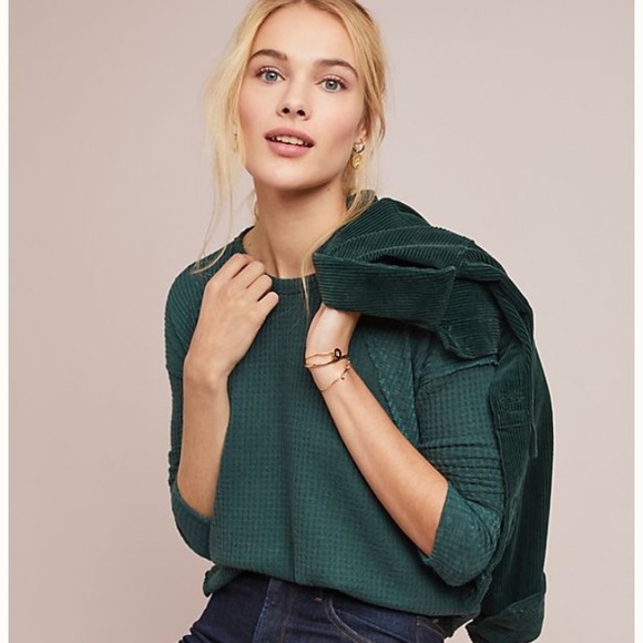 Anthropologie Tops - Anthropologie Eri & Ali Lodge Waffle Top Size L